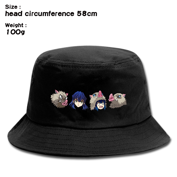 Demon Slayer Kimets Anime canvas fisherman hat sun hat