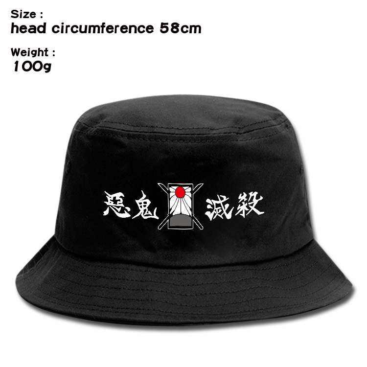 Demon Slayer Kimets Anime canvas fisherman hat sun hat