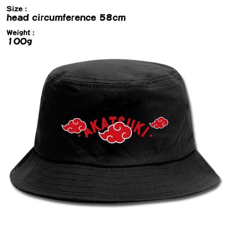 Naruto Anime canvas fisherman hat sun hat 58cm 100g