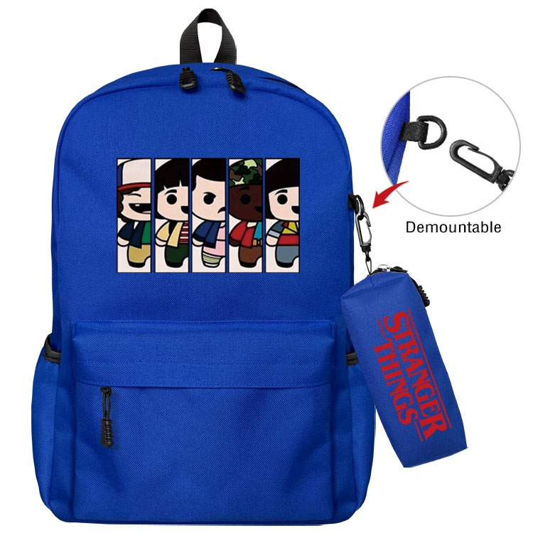  Stranger Things   Anime student school bag backpack Pencil Bag combination