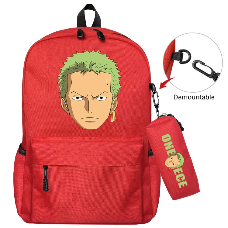 One Piece   Anime student school bag backpack Pencil Bag combination