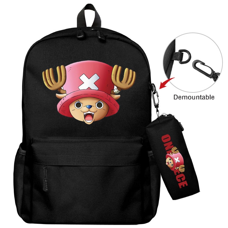 One Piece   Anime student school bag backpack Pencil Bag combination