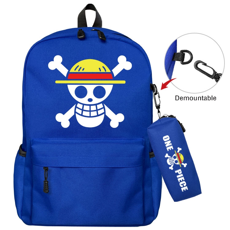 One Piece   Anime student school bag backpack Pencil Bag combination