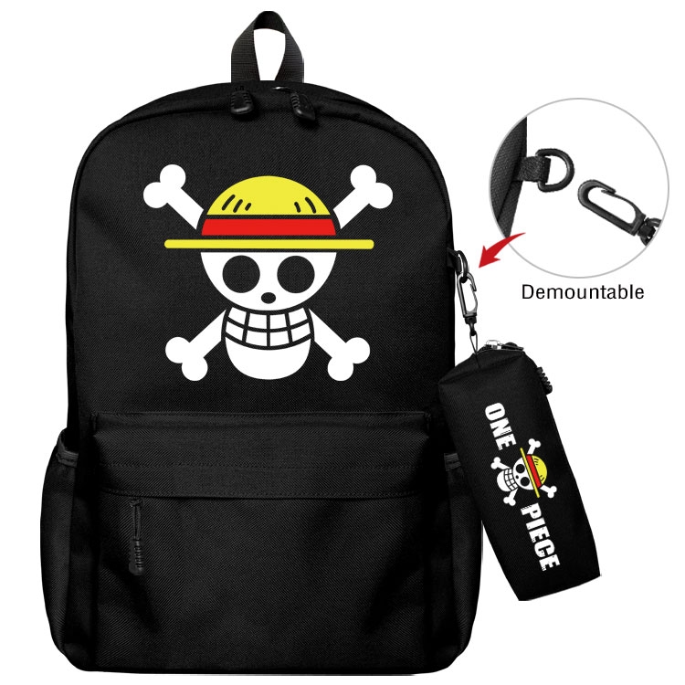 One Piece   Anime student school bag backpack Pencil Bag combination