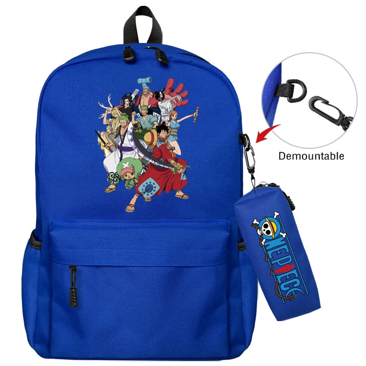 One Piece   Anime student school bag backpack Pencil Bag combination