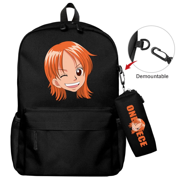 One Piece   Anime student school bag backpack Pencil Bag combination