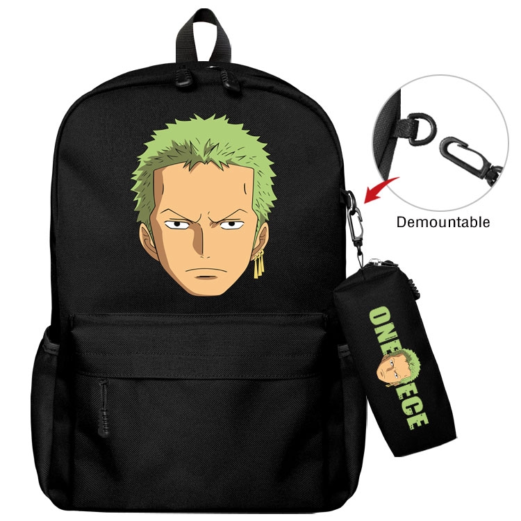 One Piece   Anime student school bag backpack Pencil Bag combination