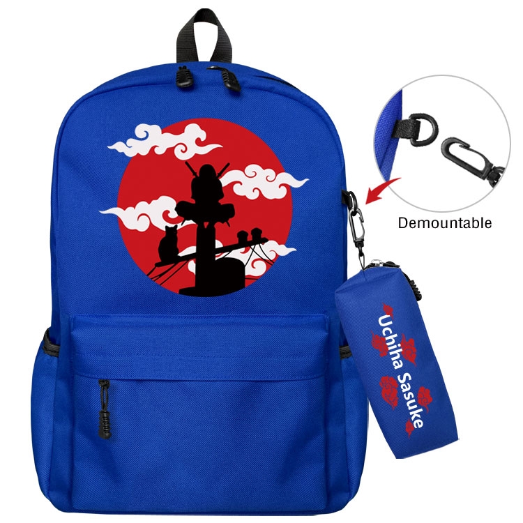  Naruto Anime student school bag backpack Pencil Bag combination