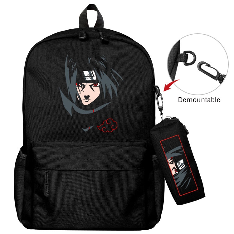  Naruto Anime student school bag backpack Pencil Bag combination