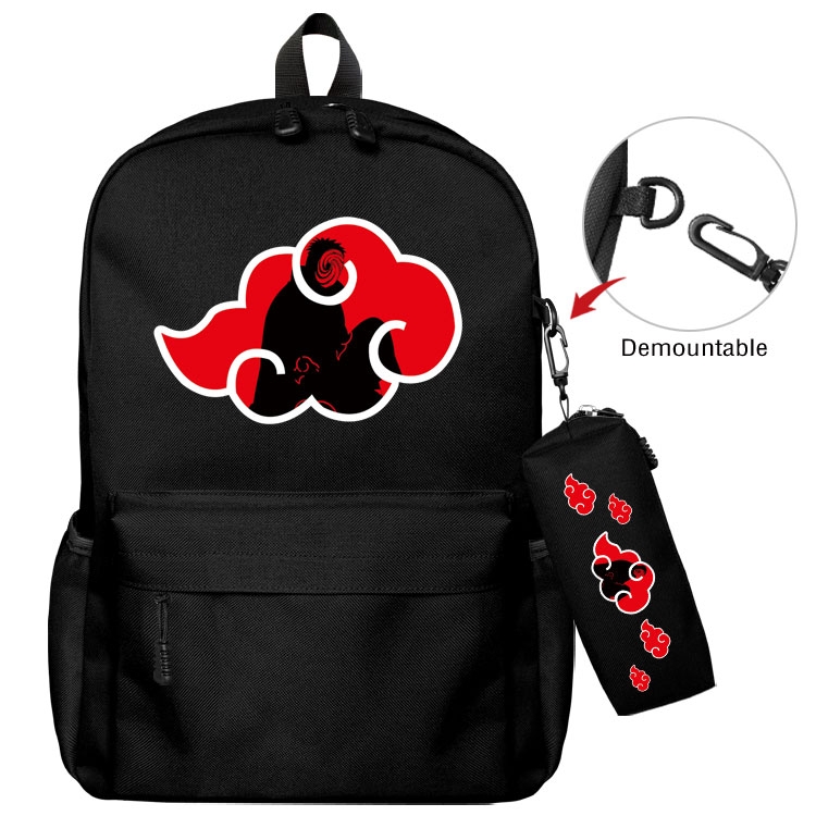  Naruto Anime student school bag backpack Pencil Bag combination