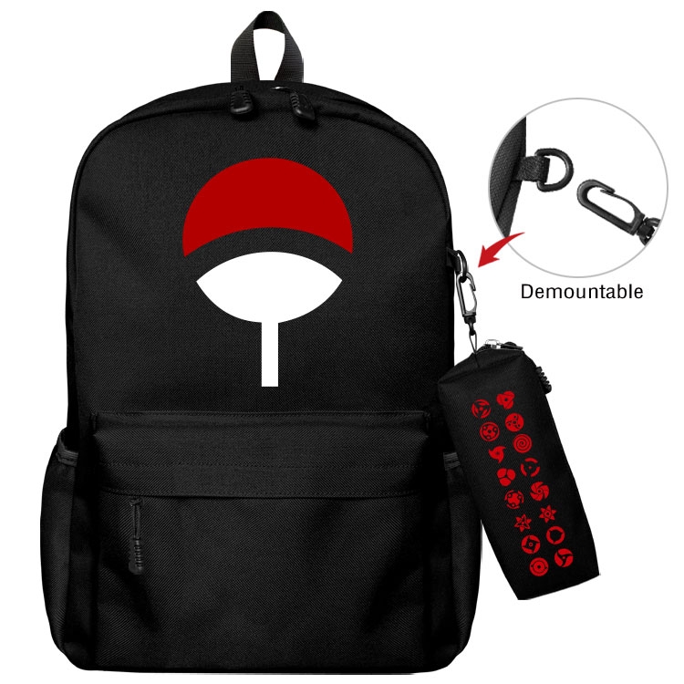  Naruto Anime student school bag backpack Pencil Bag combination