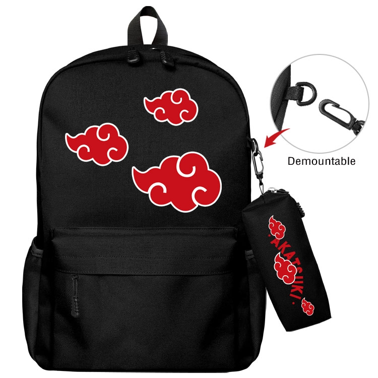  Naruto Anime student school bag backpack Pencil Bag combination