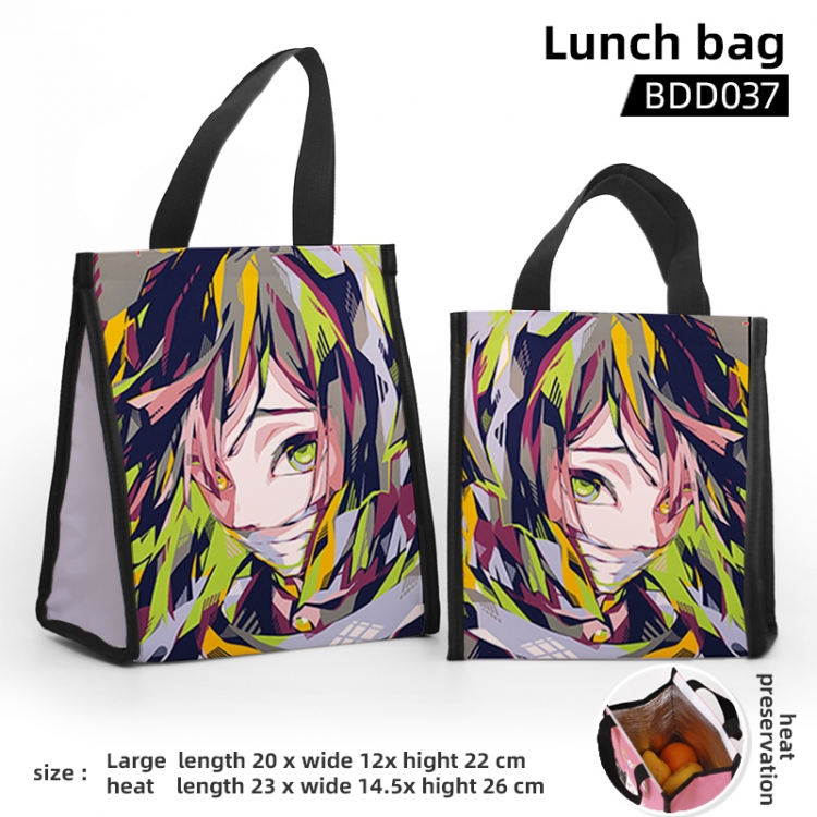 Demon Slayer Kimets Cartoon insulated lunch bag 23X14.5x26CM BDD37