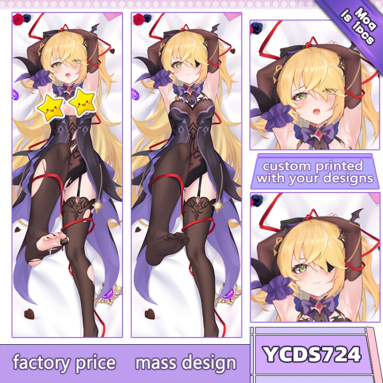 Genshin Impact Anime body pillow cushion  50X150CM  YCDS724