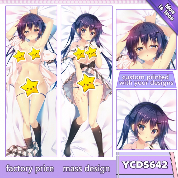 Is the order a rabbit? Anime body pillow cushion  50X150CM  YCDS642