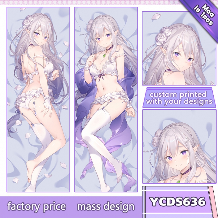 Pillow Re:Zero kara Hajimeru Isekai Seikatsu Anime body pillow cushion  50X150CM YCDS636
