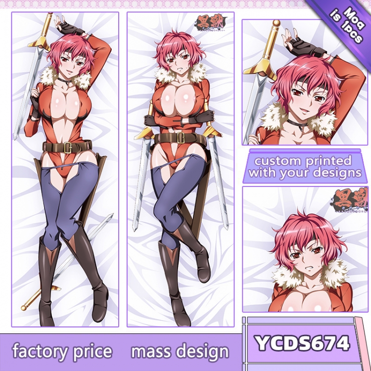 Black beast Anime body pillow cushion  50X150CM  YCDS674