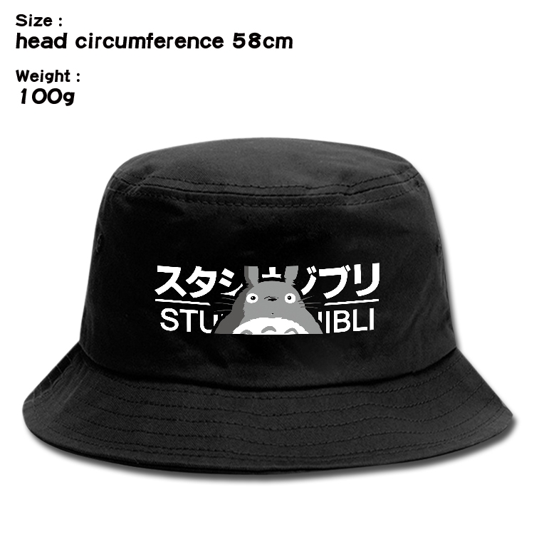 TOTORO Anime canvas fisherman hat sun hat 58cm 100g