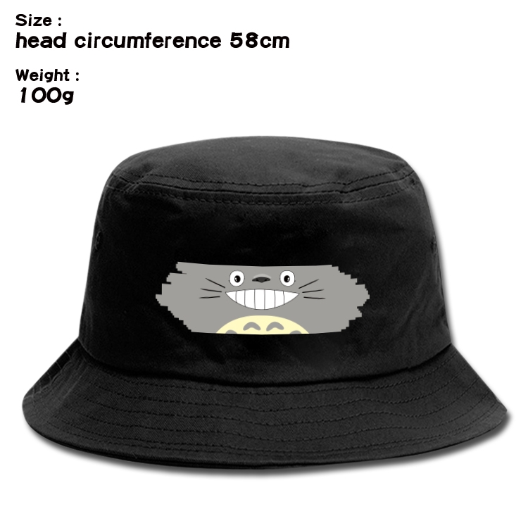 TOTORO Anime canvas fisherman hat sun hat 58cm 100g