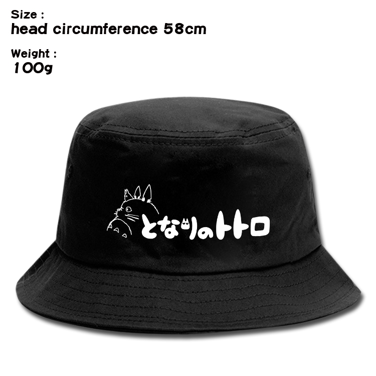 TOTORO Anime canvas fisherman hat sun hat 58cm 100g
