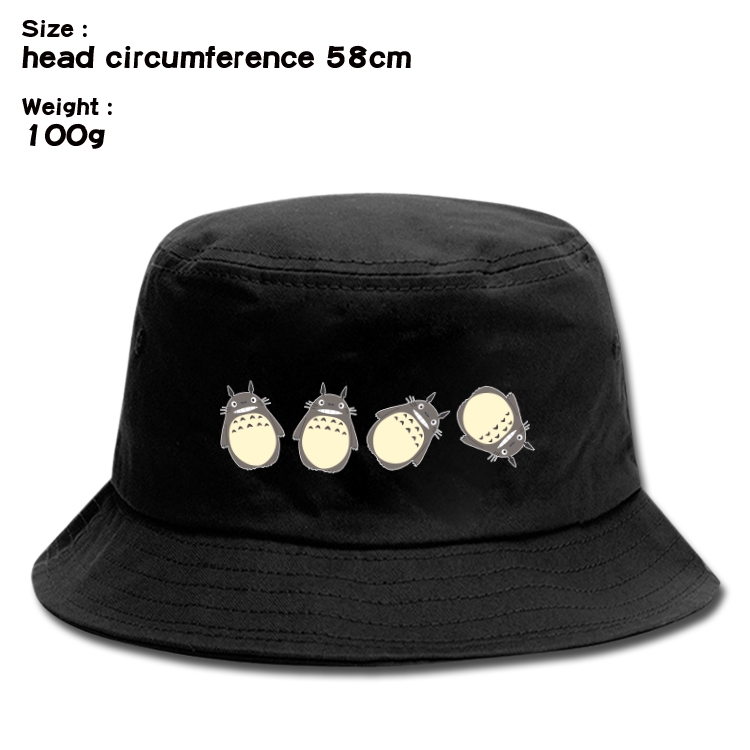 TOTORO Anime canvas fisherman hat sun hat 58cm 100g