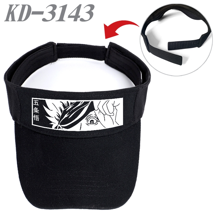 Jujutsu Kaisen  Anime Printed Canvas Empty Top Hat Baseball Hat Sun Hat    KD-3143A