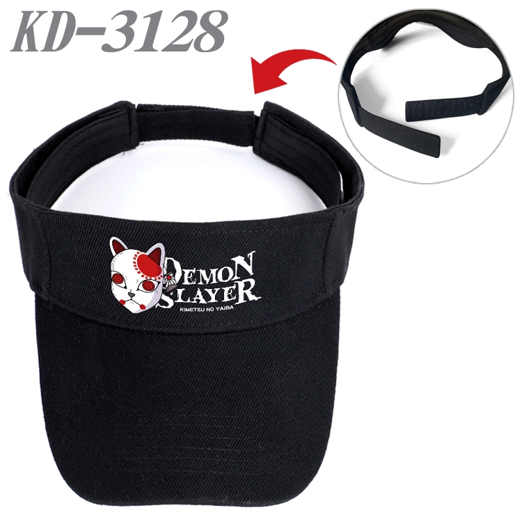Demon Slayer Kimets Anime Printed Canvas Empty Top Hat Baseball Hat Sun Hat  KD-3128A