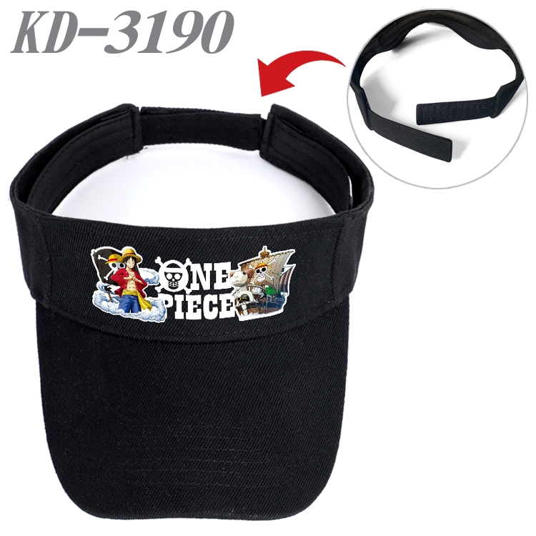 One Piece Anime Printed Canvas Empty Top Hat Baseball Hat Sun Hat KD-3190A