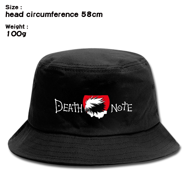 Death note Anime canvas fisherman hat sun hat 58cm 100g