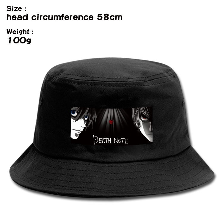 Death note Anime canvas fisherman hat sun hat 58cm 100g
