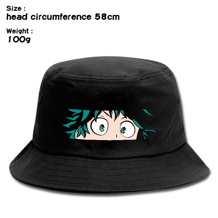 My Hero Academia Anime canvas fisherman hat sun hat 58cm 100g