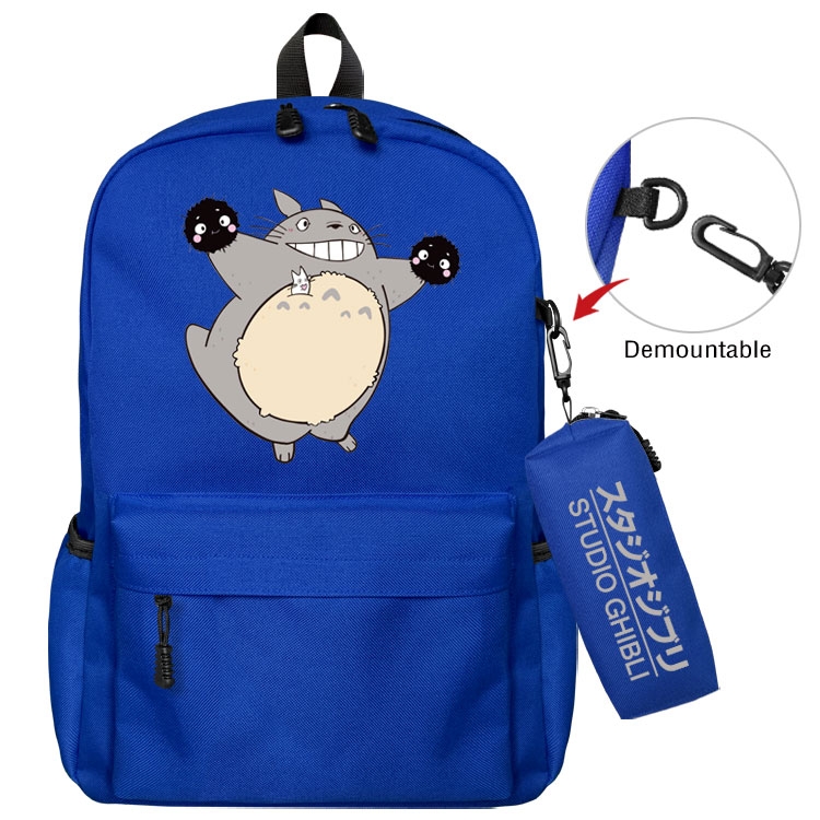 TOTORO Anime student school bag backpack Pencil Bag combination