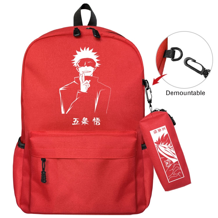 Jujutsu Kaisen  Anime student school bag backpack Pencil Bag combination