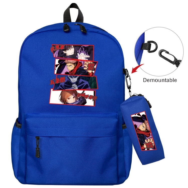 Jujutsu Kaisen  Anime student school bag backpack Pencil Bag combination