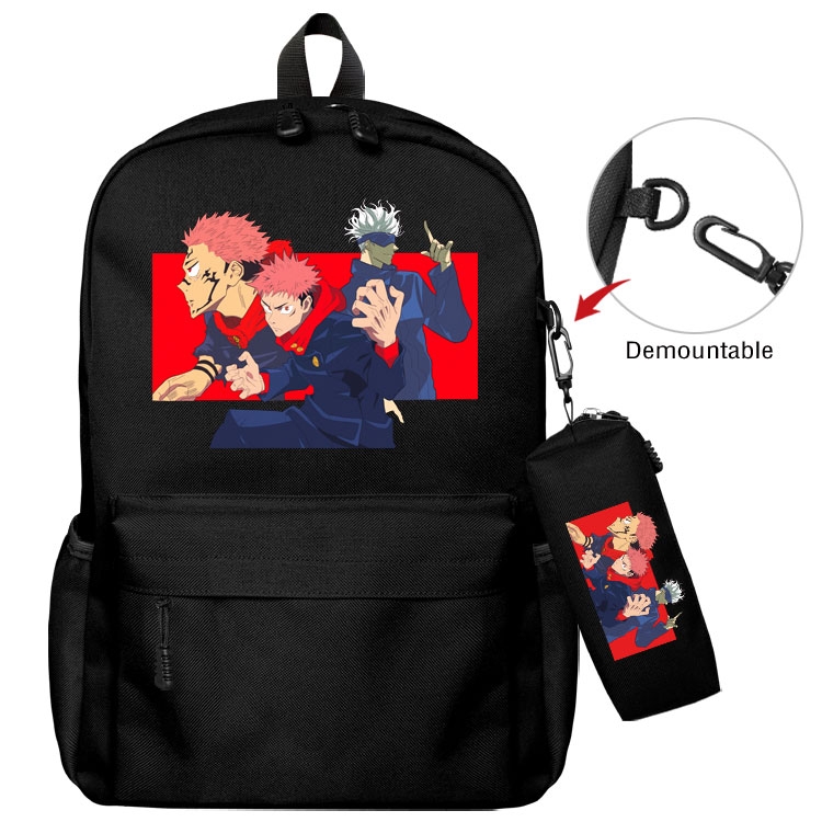 Jujutsu Kaisen  Anime student school bag backpack Pencil Bag combination