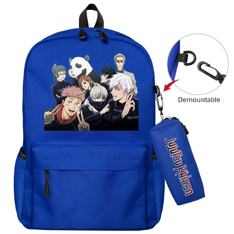 Jujutsu Kaisen  Anime student school bag backpack Pencil Bag combination