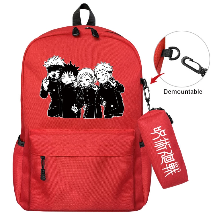 Jujutsu Kaisen  Anime student school bag backpack Pencil Bag combination