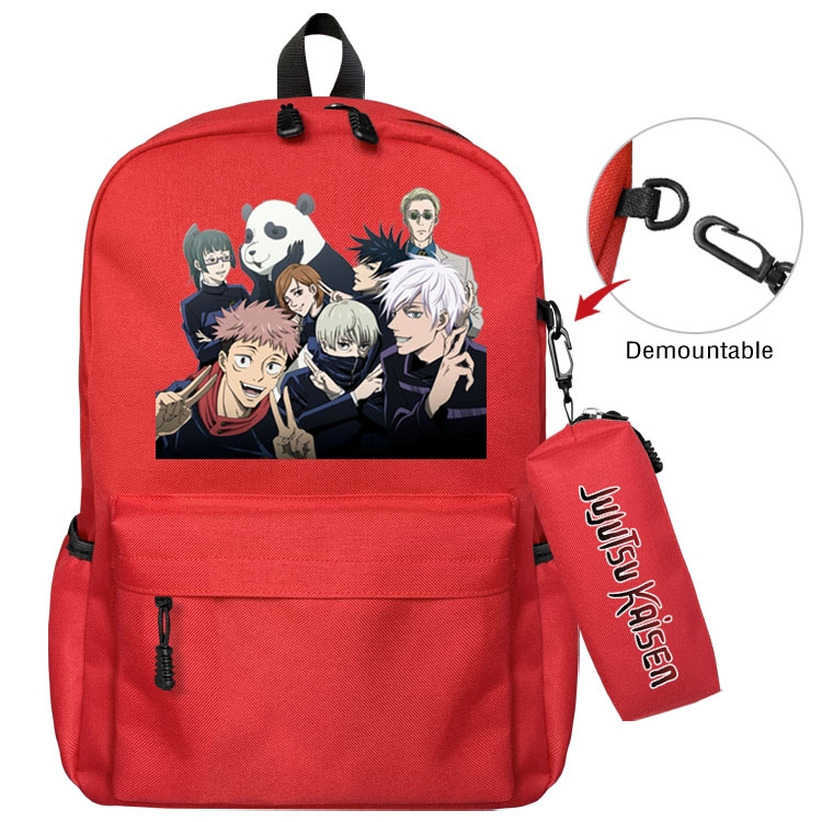Jujutsu Kaisen  Anime student school bag backpack Pencil Bag combination