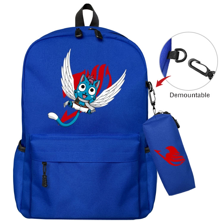 Fairy tail Anime student school bag backpack Pencil Bag combination