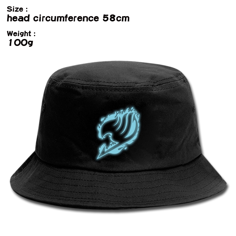 Fairy tail Anime canvas fisherman hat sun hat 58cm 100g