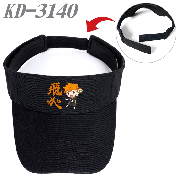 Haikyuu!! Anime Printed Canvas Empty Top Hat Baseball Hat Sun Hat KD-3140A