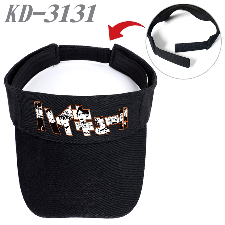 Haikyuu!! Anime Printed Canvas Empty Top Hat Baseball Hat Sun Hat KD-3131A