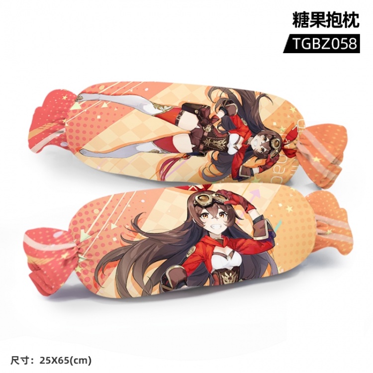 Genshin Impact  Game plush candy pillow 25x65cm TGBZ58