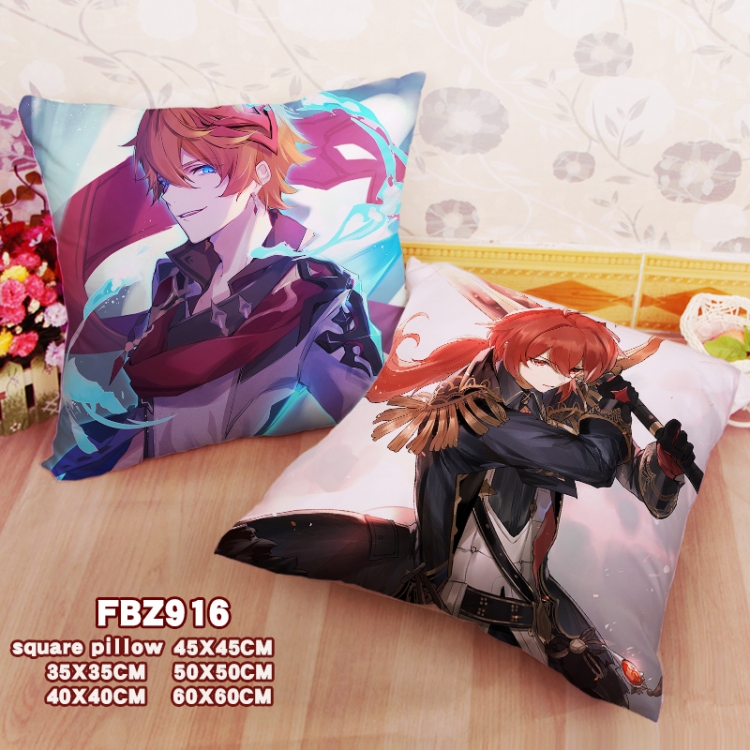 Genshin Impact Game square full-color pillow cushion 45X45CM NO FILLING FBZ916
