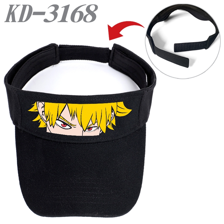 My Hero Academia Anime Printed Canvas Empty Top Hat Baseball Hat Sun Hat  KD-3168A