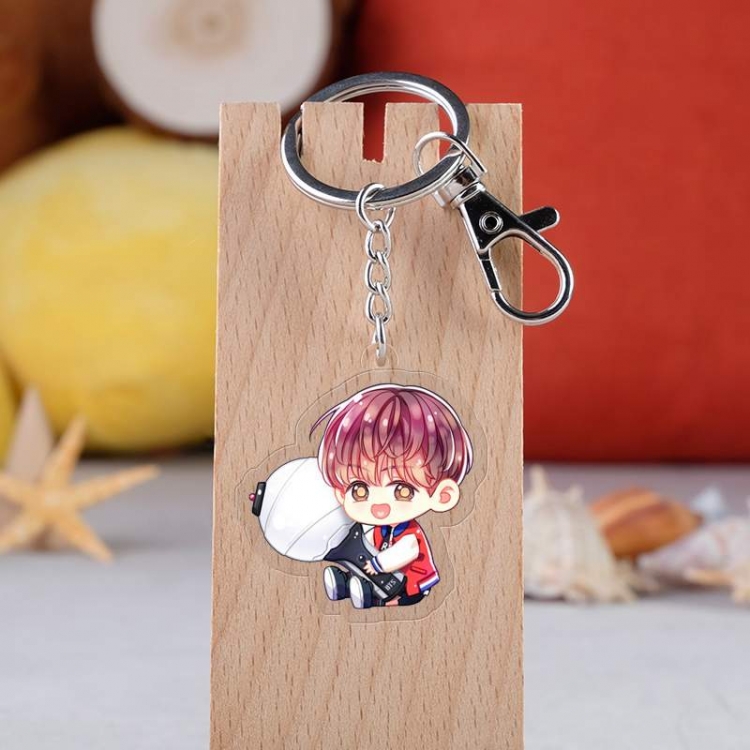 BTS Anime acrylic Key Chain  price for 5 pcs  2786