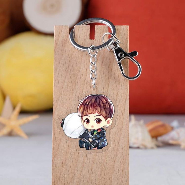 BTS Anime acrylic Key Chain  price for 5 pcs  2788