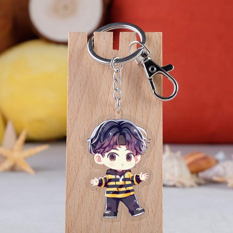 BTS Anime acrylic Key Chain  price for 5 pcs  2784