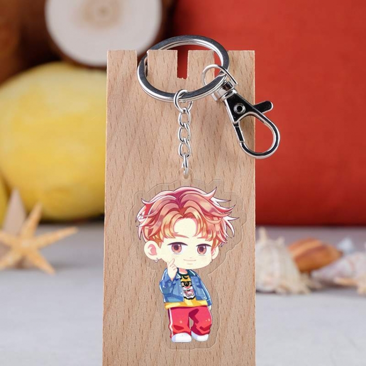 BTS Anime acrylic Key Chain  price for 5 pcs  2782