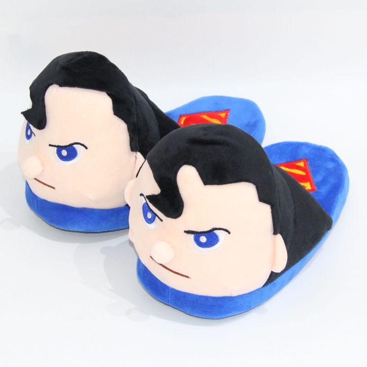 Superman Half-pack shoes plush crystal super soft pp cotton slippers 28CM